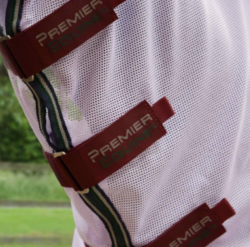 Premier Equine Combo Bug Buster Fly Rug With Belly Flap - Lavender-1