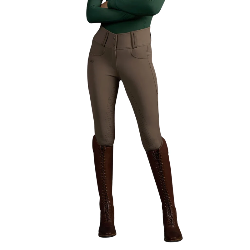 Premier Equine Coco II Womens Gel Full Seat Riding Breeches - Walnut