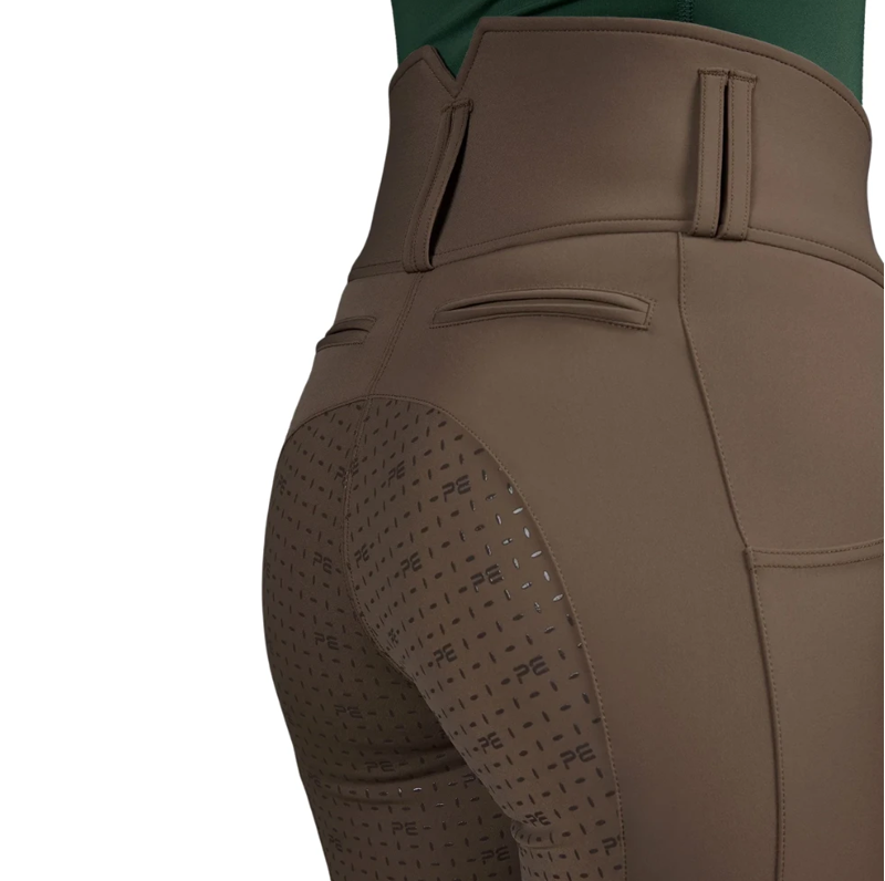 Premier Equine Coco II Womens Gel Full Seat Riding Breeches - Walnut-1