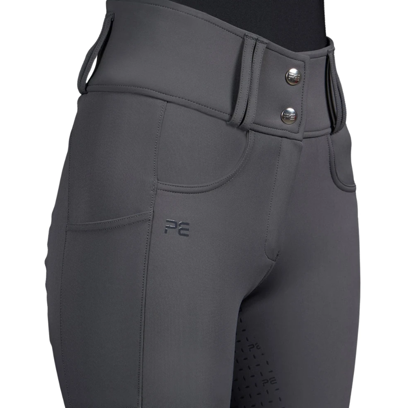 Premier Equine Coco II Womens Gel Full Seat Riding Breeches - Anthracite-1