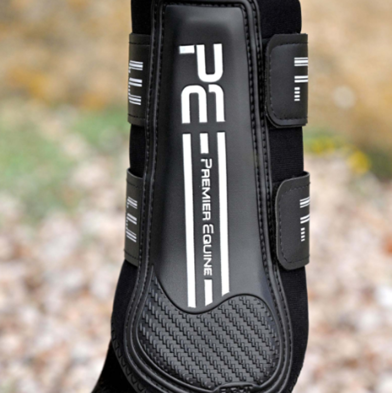 Premier Equine Air Velox Single Locking Brushing Boots - Black-2