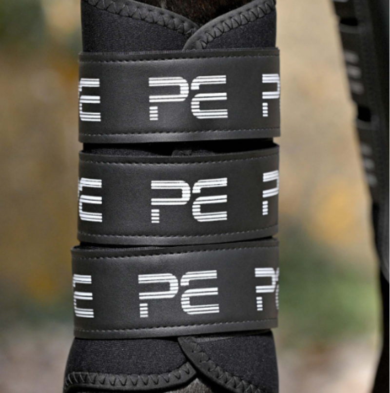 Premier Equine Air Velox Single Locking Brushing Boots - Black-3