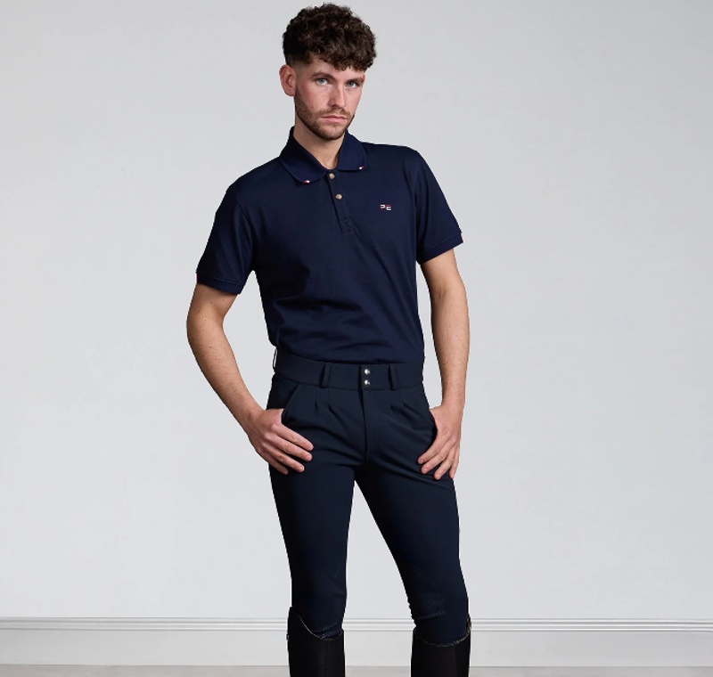 Premier Equine Verismo Men's Gel Knee Riding Breeches - Navy