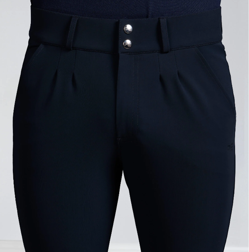 Premier Equine Verismo Men's Gel Knee Riding Breeches - Navy-2