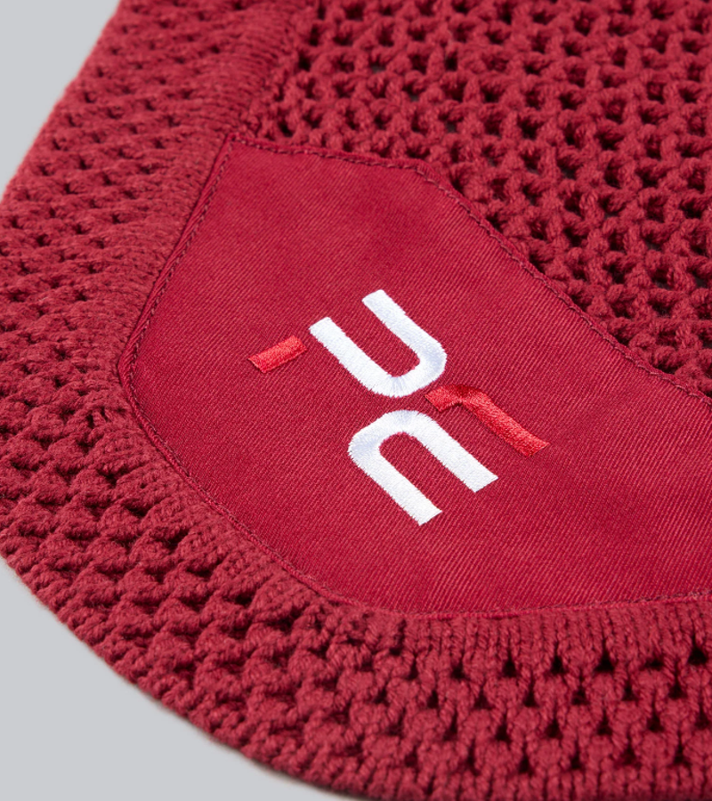 Premier Equine Sport Ear Bonnet - Burgundy-1