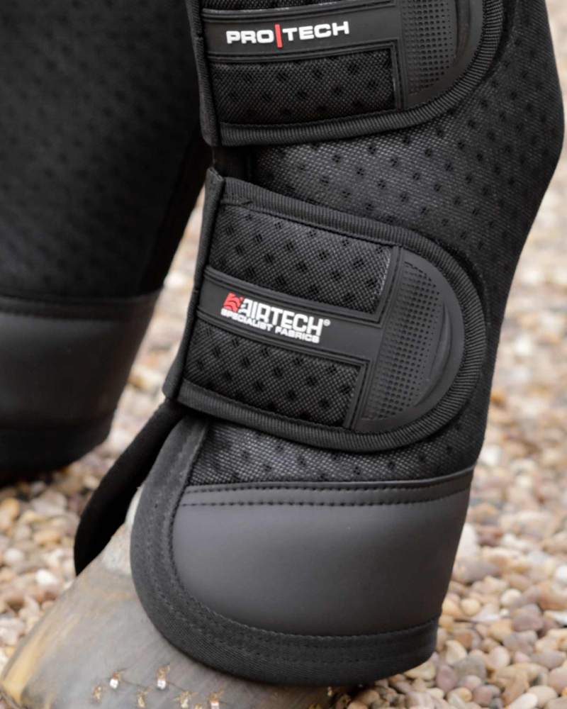 Premier Equine Airtechnology Knee Pro-Tech Horse Travel Boots - Black-2