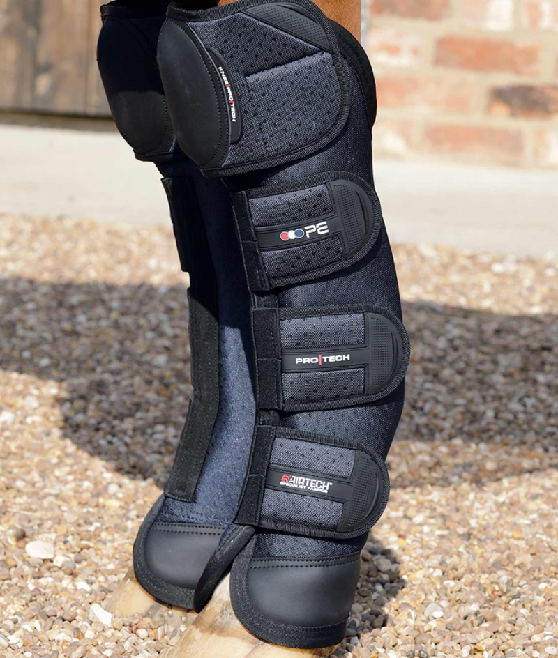 Premier Equine Airtechnology Knee Pro-Tech Horse Travel Boots - Navy