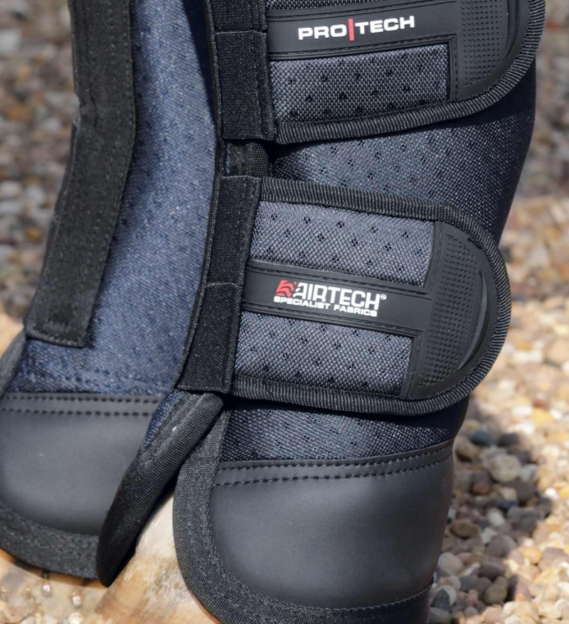 Premier Equine Airtechnology Knee Pro-Tech Horse Travel Boots - Navy-3