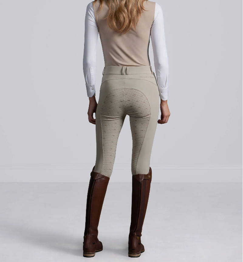 Premier Equine Filetto Womens Gel Full Seat Riding Breeches - Beige-2