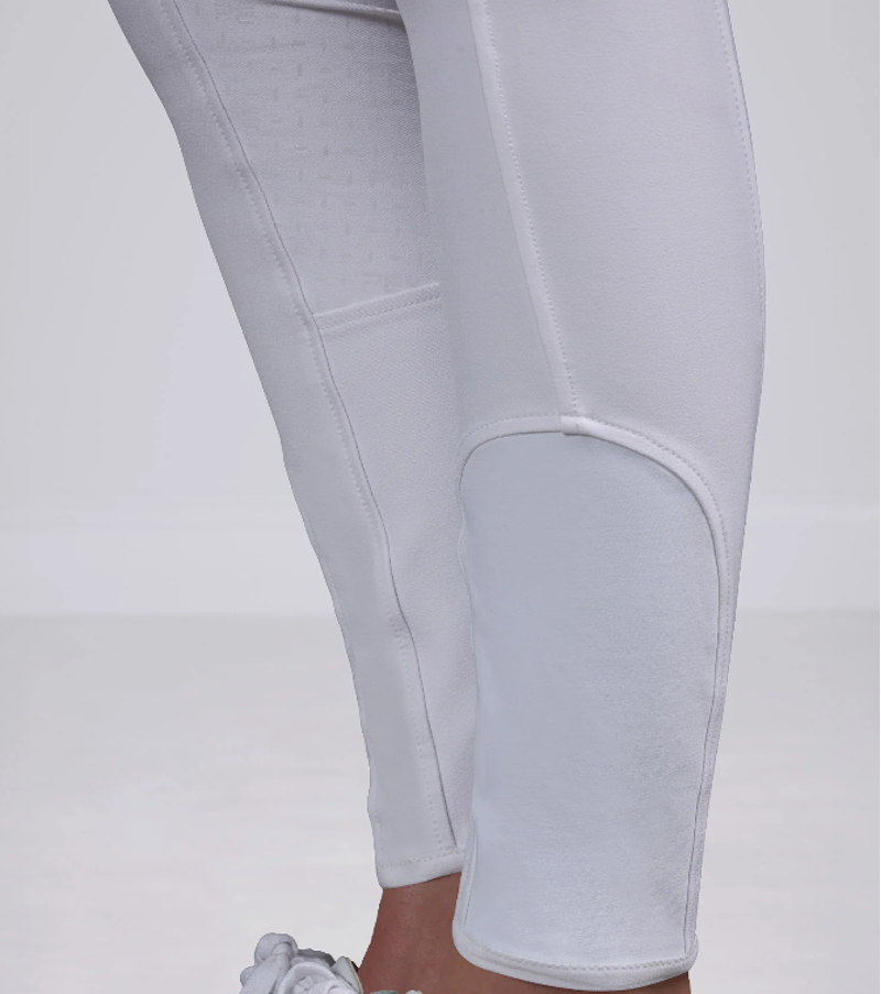 Premier Equine Filetto Womens Gel Full Seat Riding Breeches - White-3