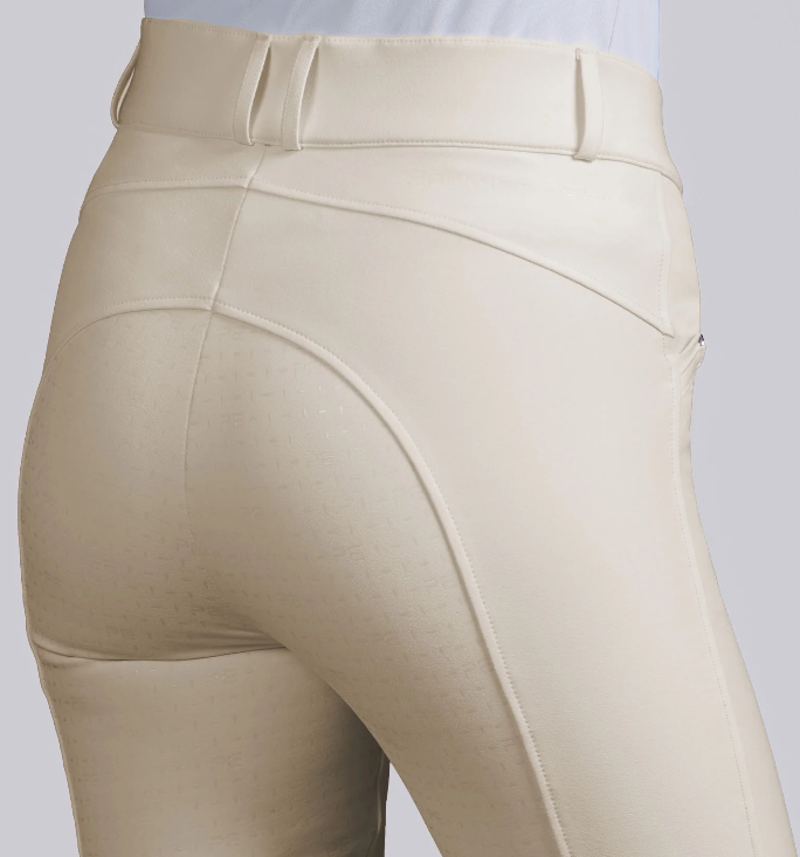 Premier Equine Filetto Womens Gel Full Seat Riding Breeches - Vanilla-2