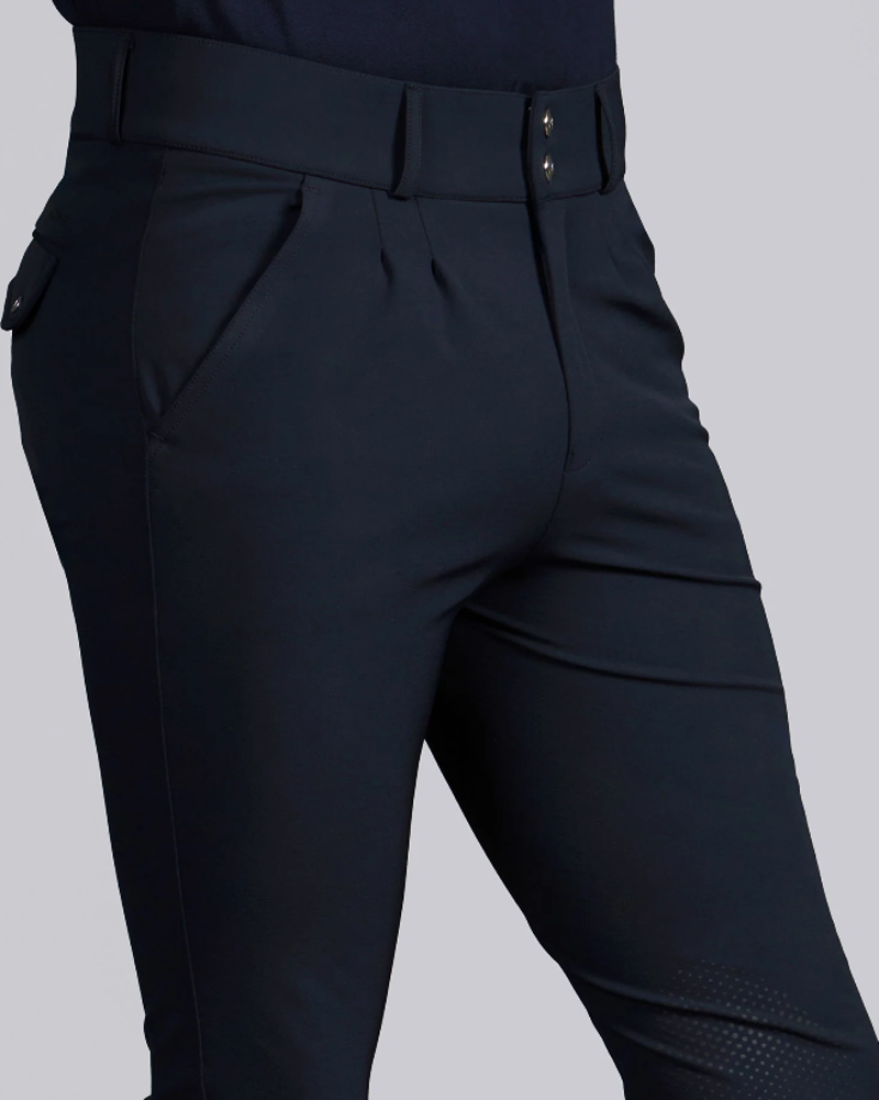 Premier Equine Ludis Men's Gel Knee Riding Breeches - Navy-1