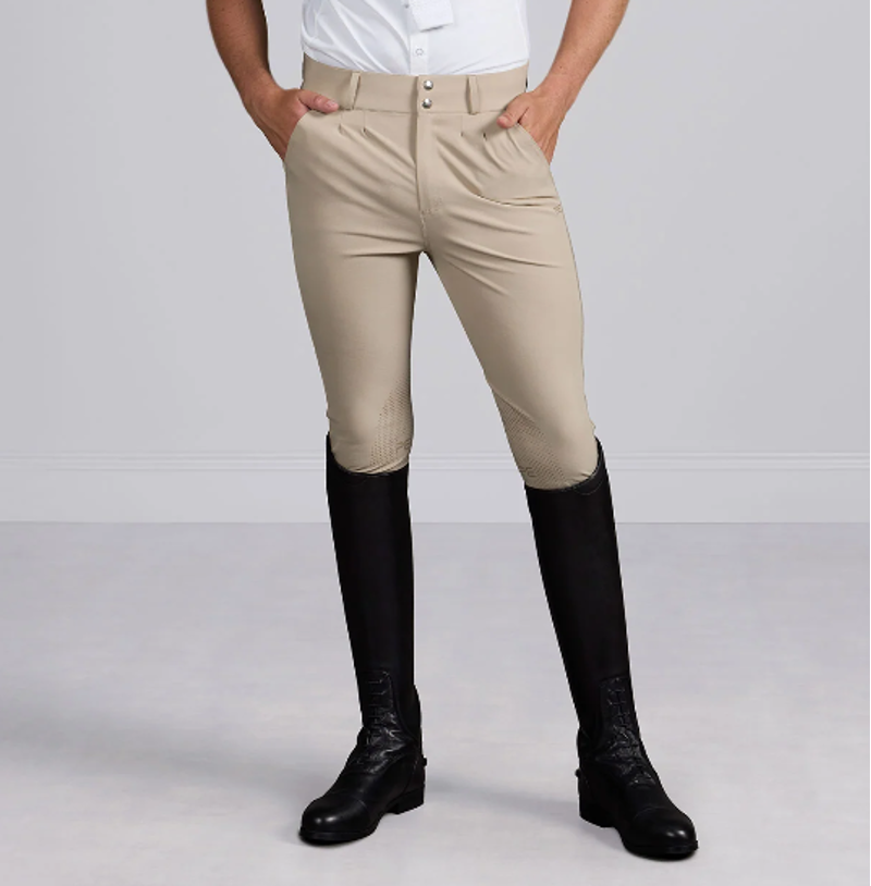 Premier Equine Ludis Men's Gel Knee Riding Breeches - Beige