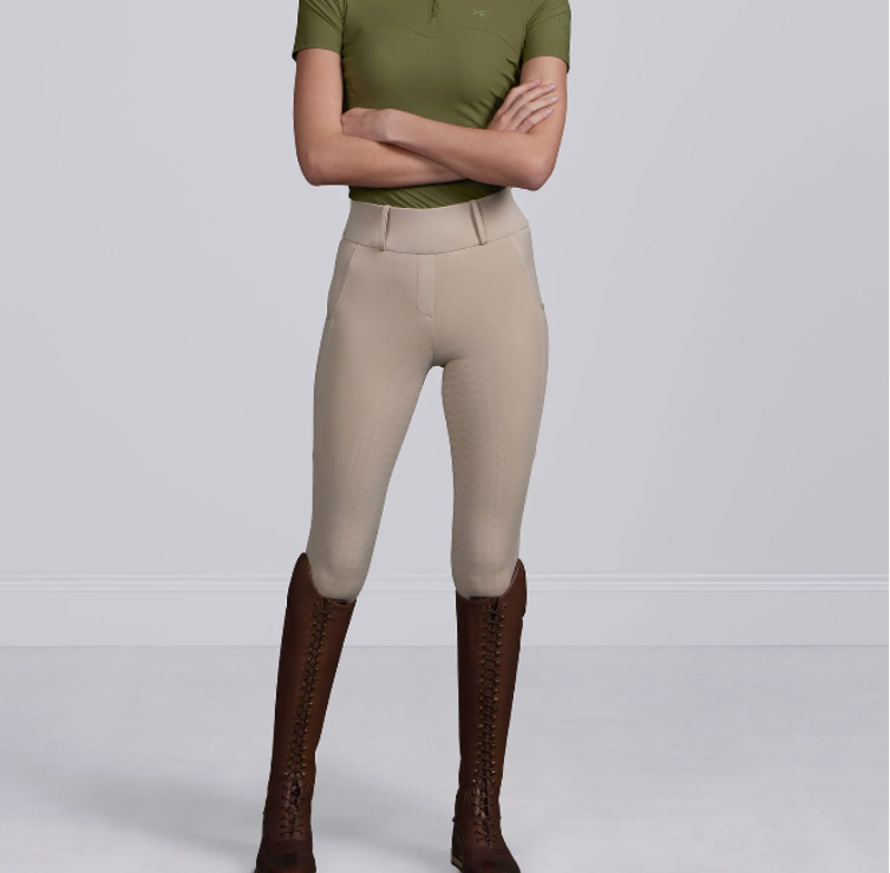 Premier Equine Prospero Ladies Riding Tights - Doeskin