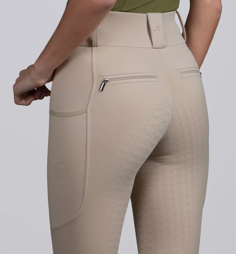 Premier Equine Prospero Ladies Riding Tights - Doeskin-1