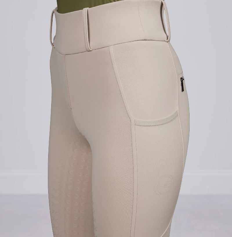 Premier Equine Prospero Ladies Riding Tights - Doeskin-2