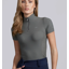 Premier Equine Prospero Ladies Short Sleeve Training Top - Anthracite 