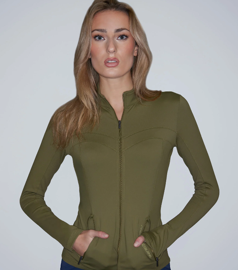 Premier Equine Prospero Ladies Slimline Jacket - Olive 