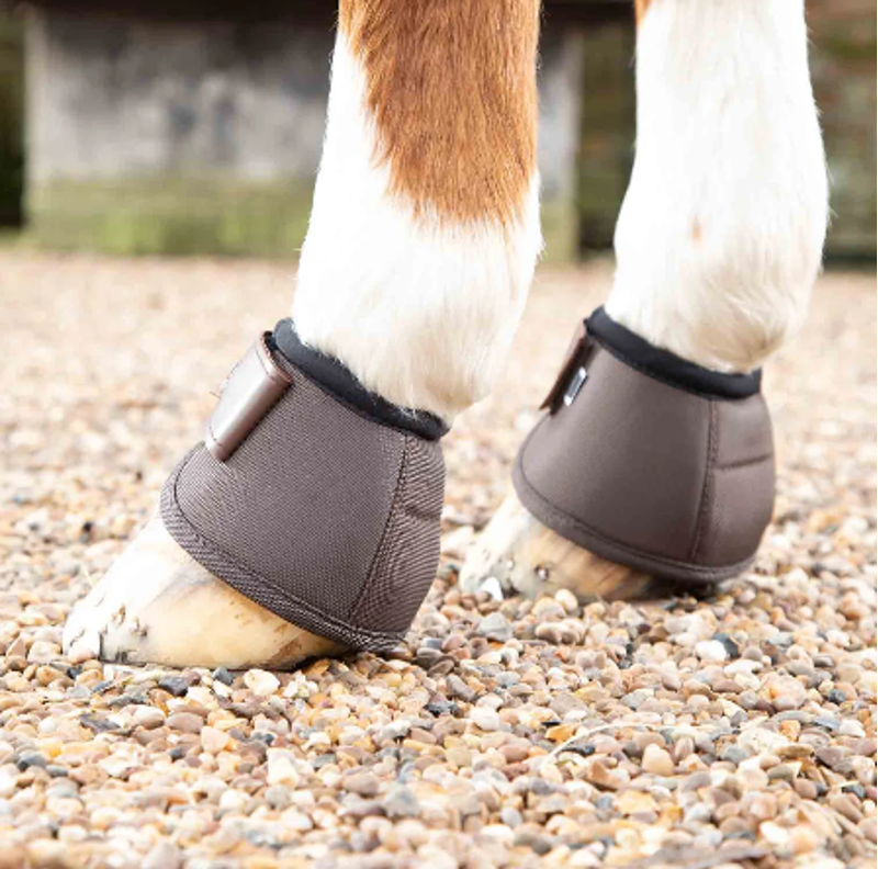 Premier Equine Ballistic No-Turn Over Reach Boots - Brown/ Black-1