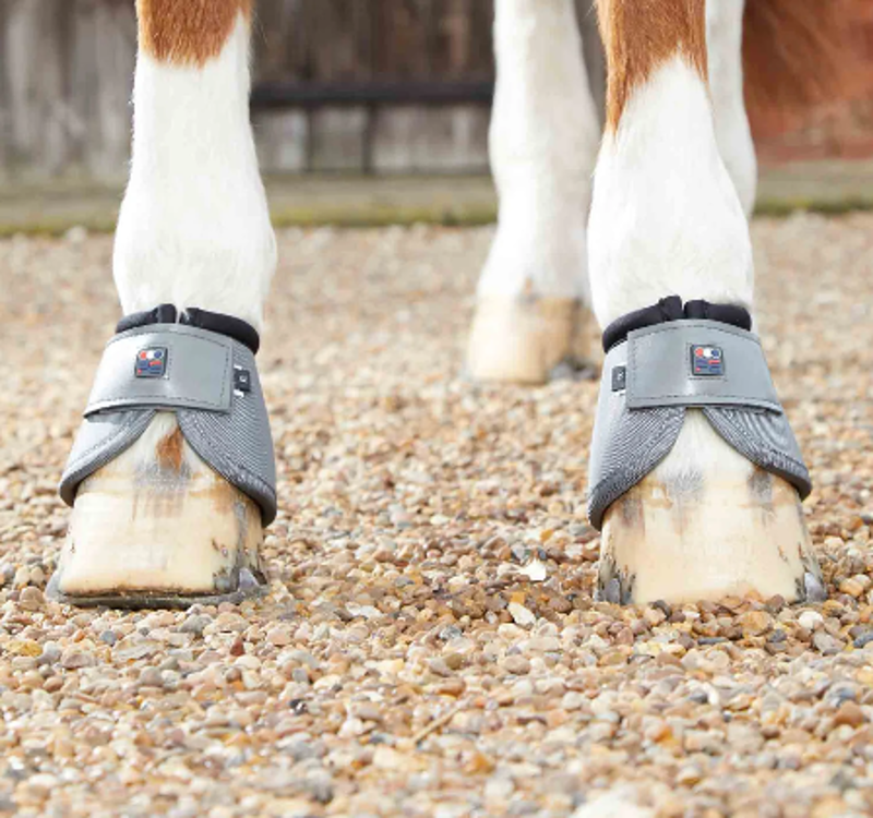 Premier Equine Ballistic No-Turn Over Reach Boots - Grey-2