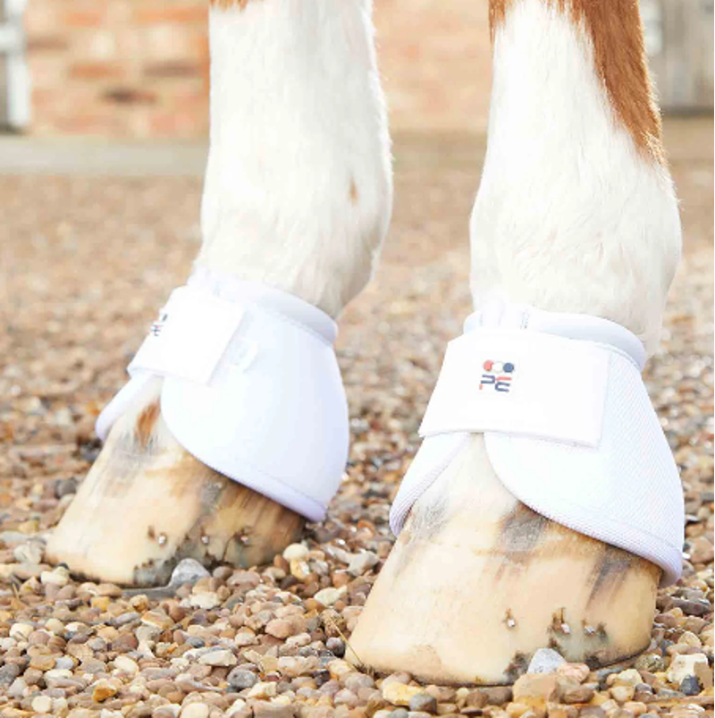 Premier Equine Ballistic No-Turn Over Reach Boots - White