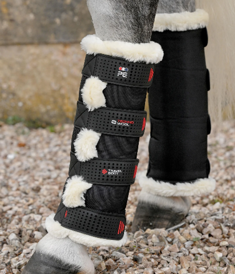 Premier Equine Techno Wool Travel Boots - Black 