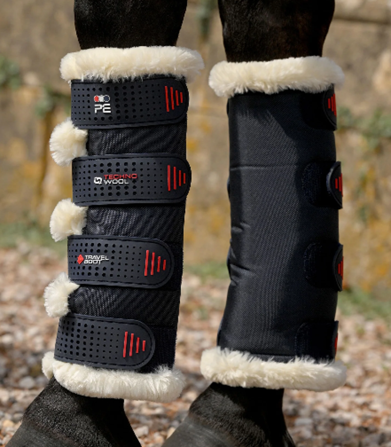 Premier Equine Techno Wool Travel Boots - Navy 