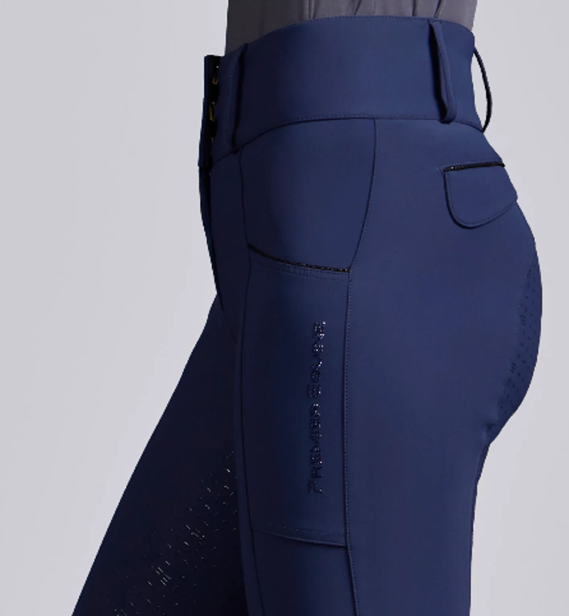 Premier Equine Sassari Womens Gel Full Seat Riding Breeches - Navy-1