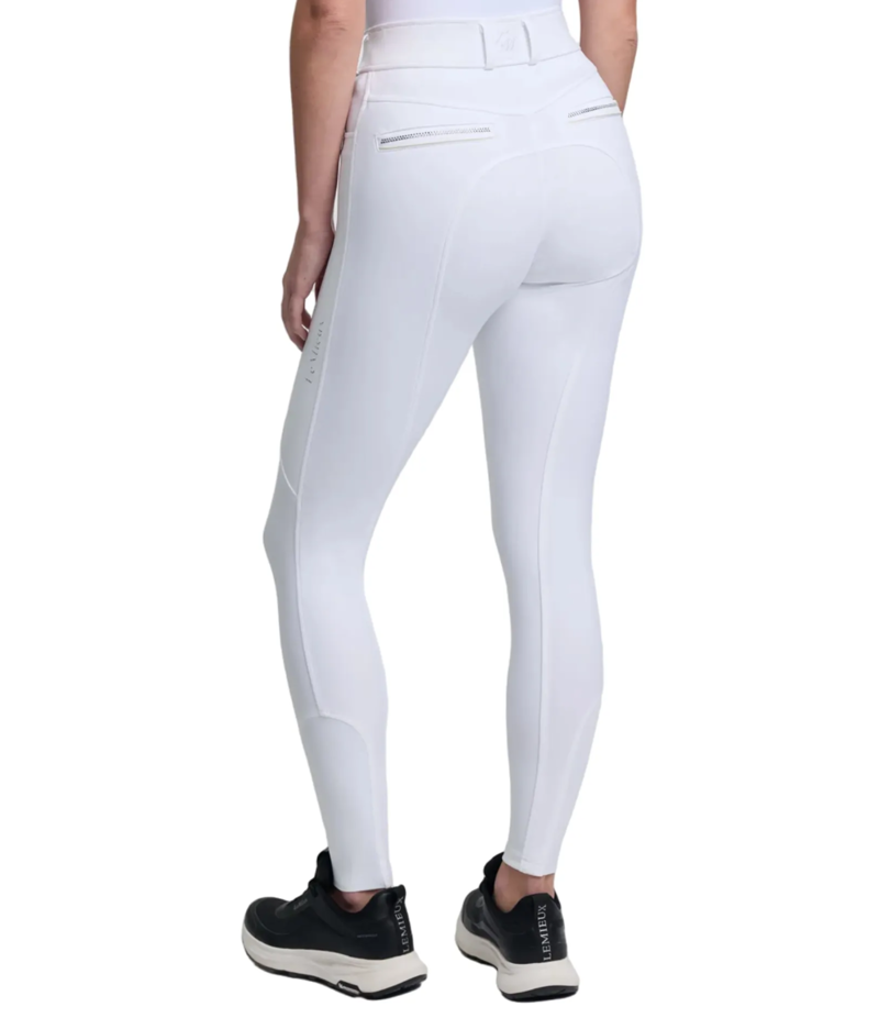 LeMieux Brilliance Women's Full Seat Breeches - White-2