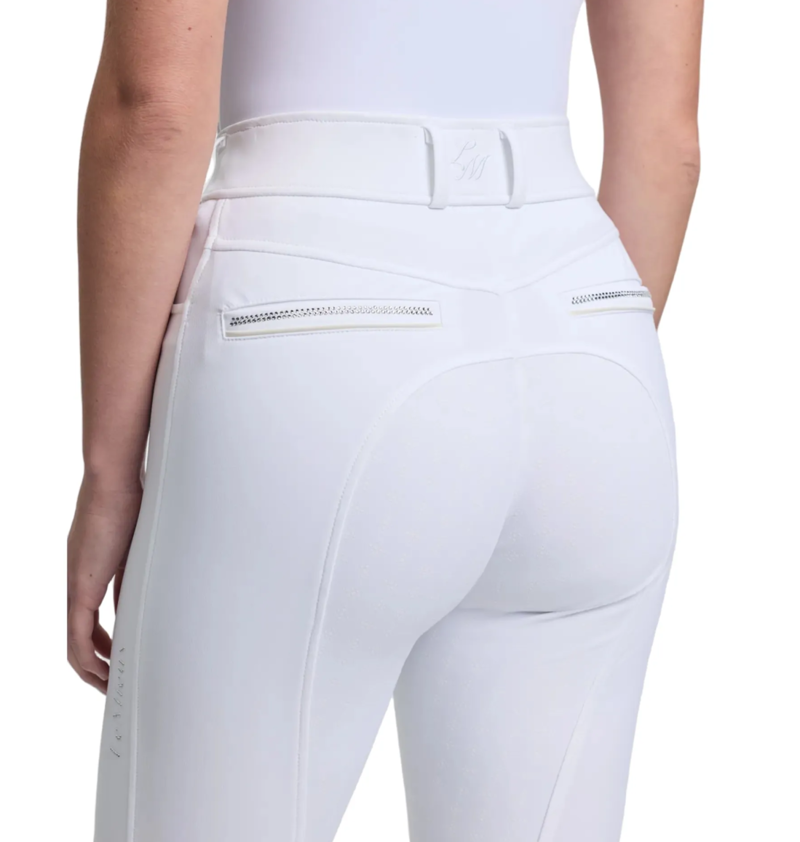 LeMieux Brilliance Women's Full Seat Breeches - White-3