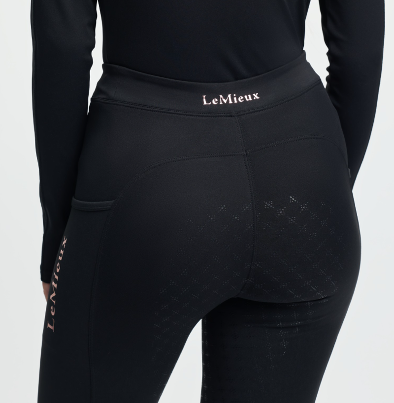 LeMieux Young Rider Sparkle Orla Pull On - Black-2