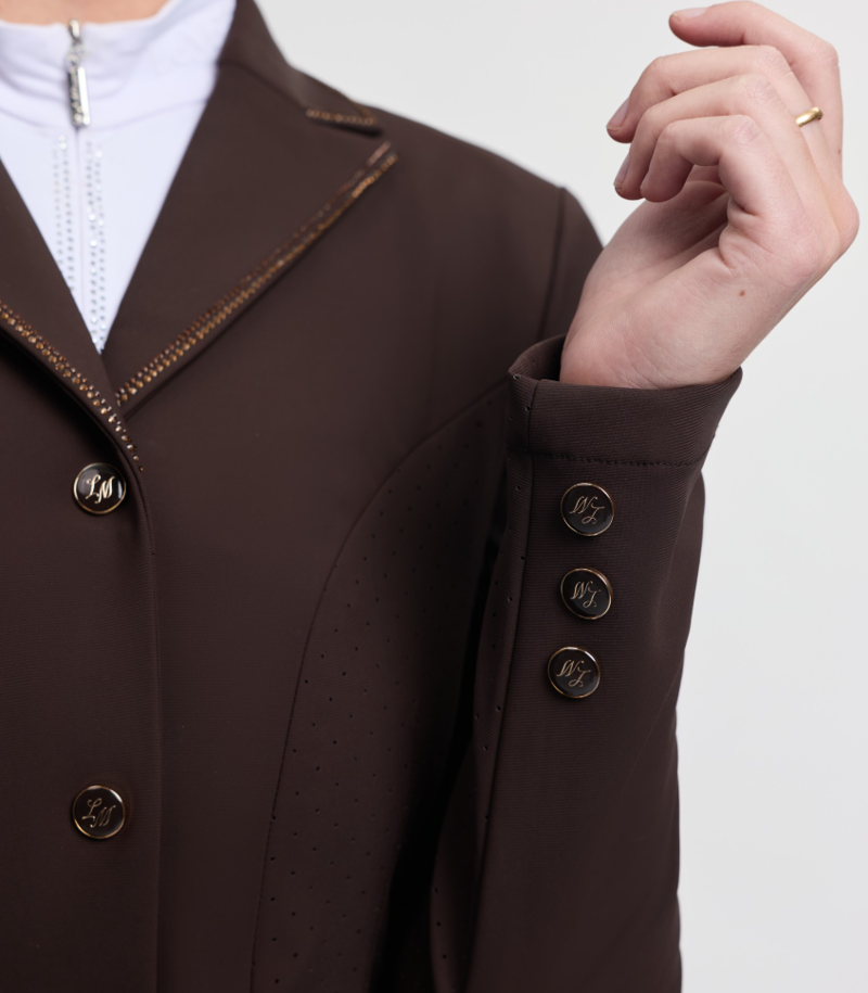 LeMieux Brilliance Women's Diana Show Jacket - Espresso-1