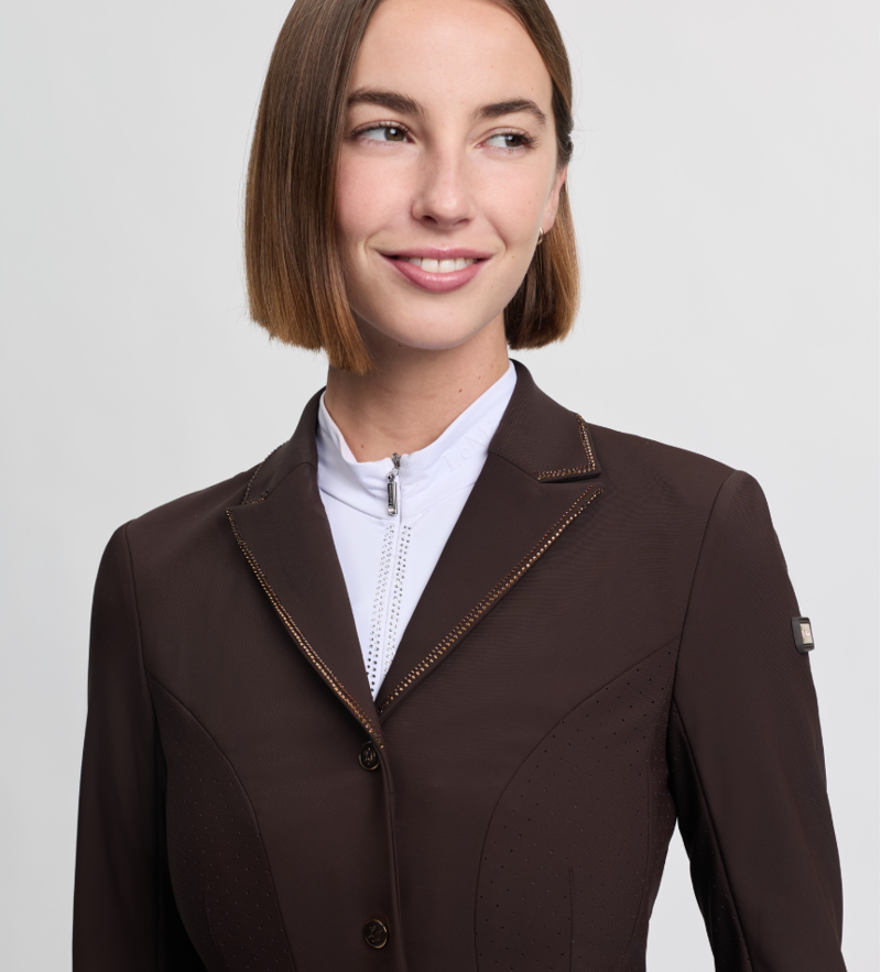 LeMieux Brilliance Women's Diana Show Jacket - Espresso-3