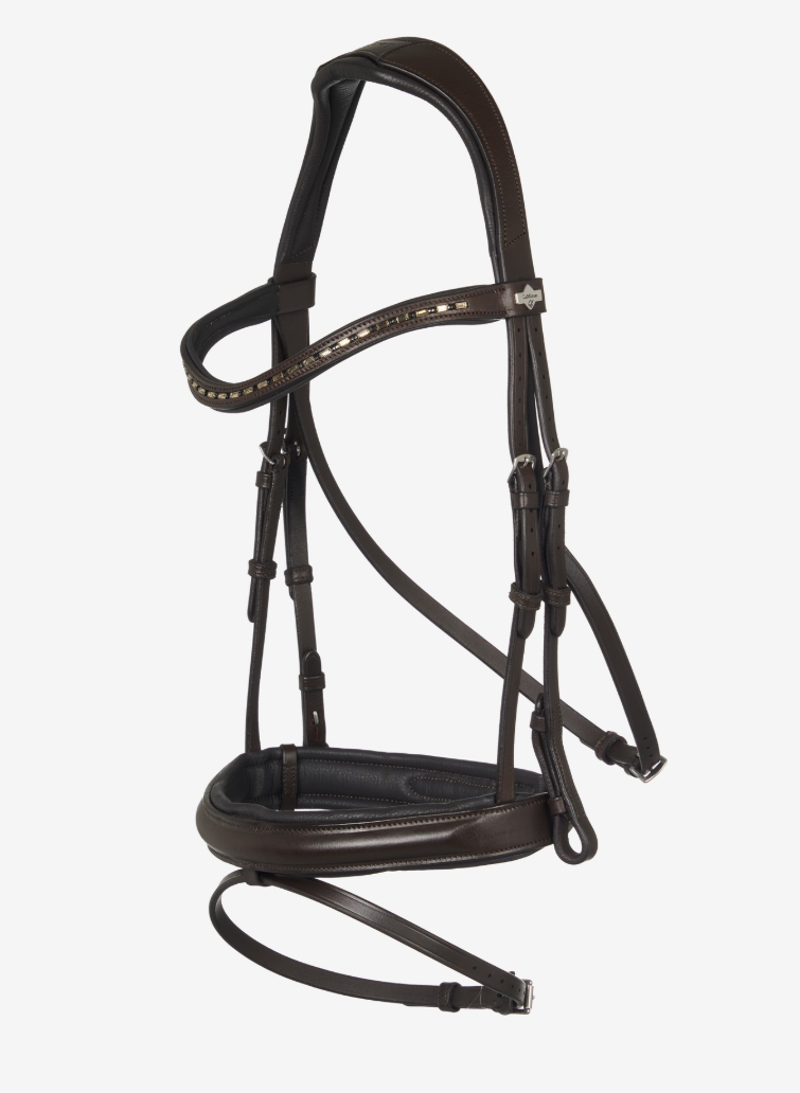 LeMieux Arika Dressage Bridle - Brown/Silver