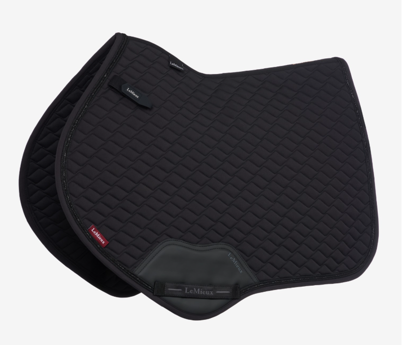 LeMieux Brilliance Close Contact Square Saddlepad - Black
