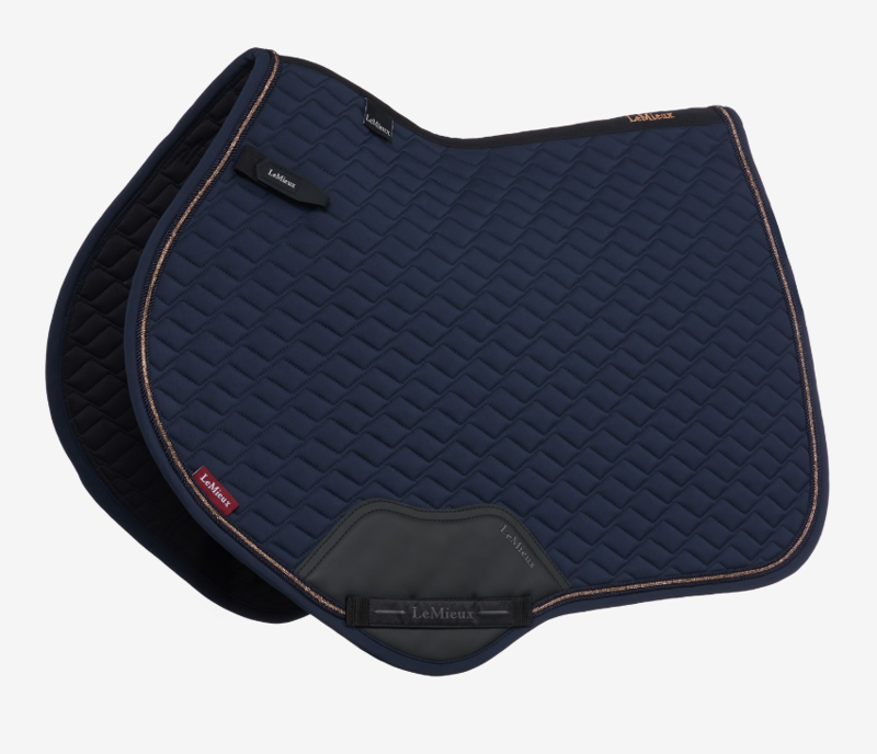 LeMieux Brilliance Close Contact Square Saddlepad - Navy