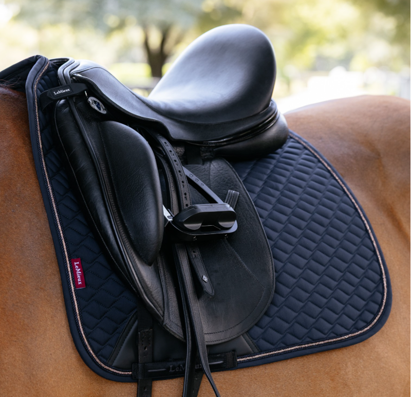 LeMieux Brilliance Dressage Square - Navy-1