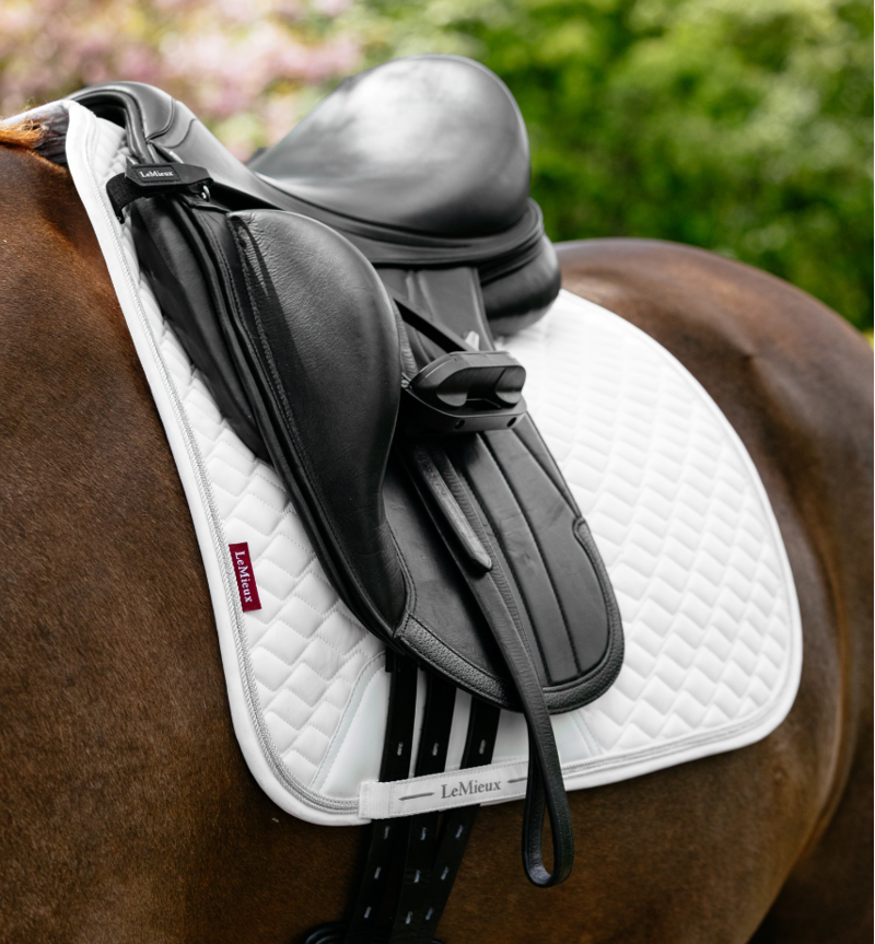 LeMieux Brilliance Dressage Square - White-1
