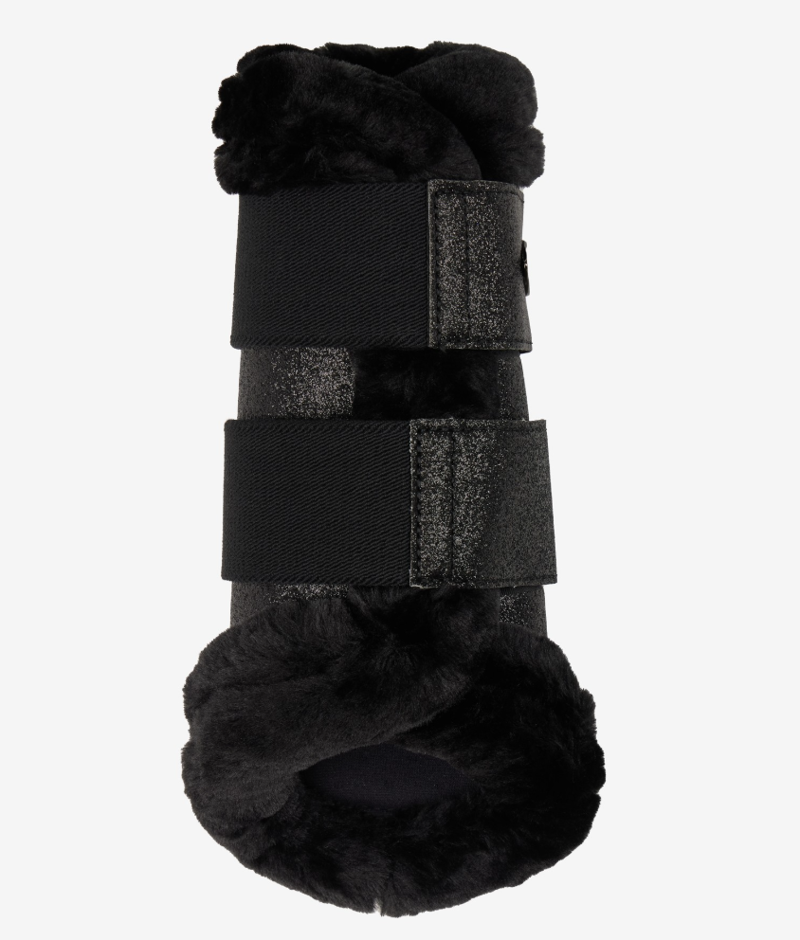 LeMieux Brilliance Fleece Edged Brushing Boot - Black-1