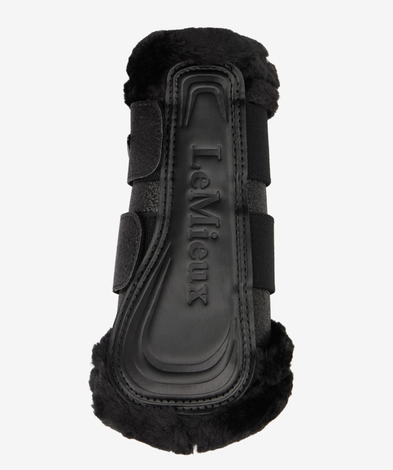 LeMieux Brilliance Fleece Edged Brushing Boot - Black