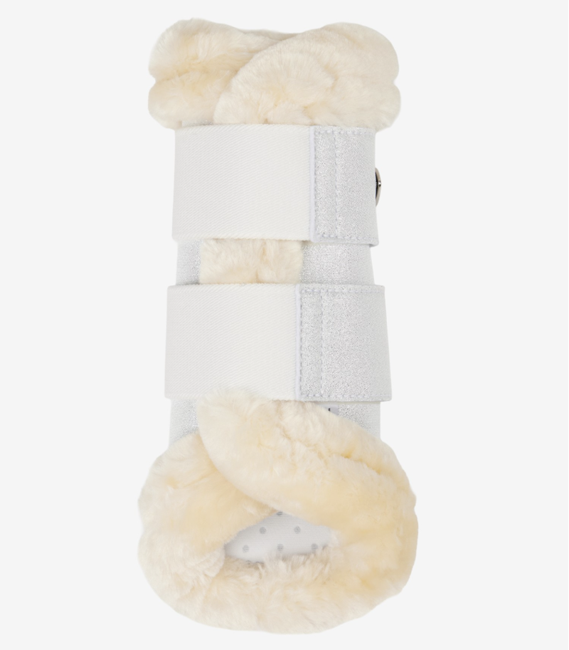 LeMieux Brilliance Fleece Edged Brushing Boot - White