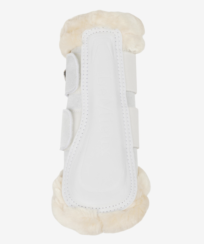 LeMieux Brilliance Fleece Edged Brushing Boot - White-1