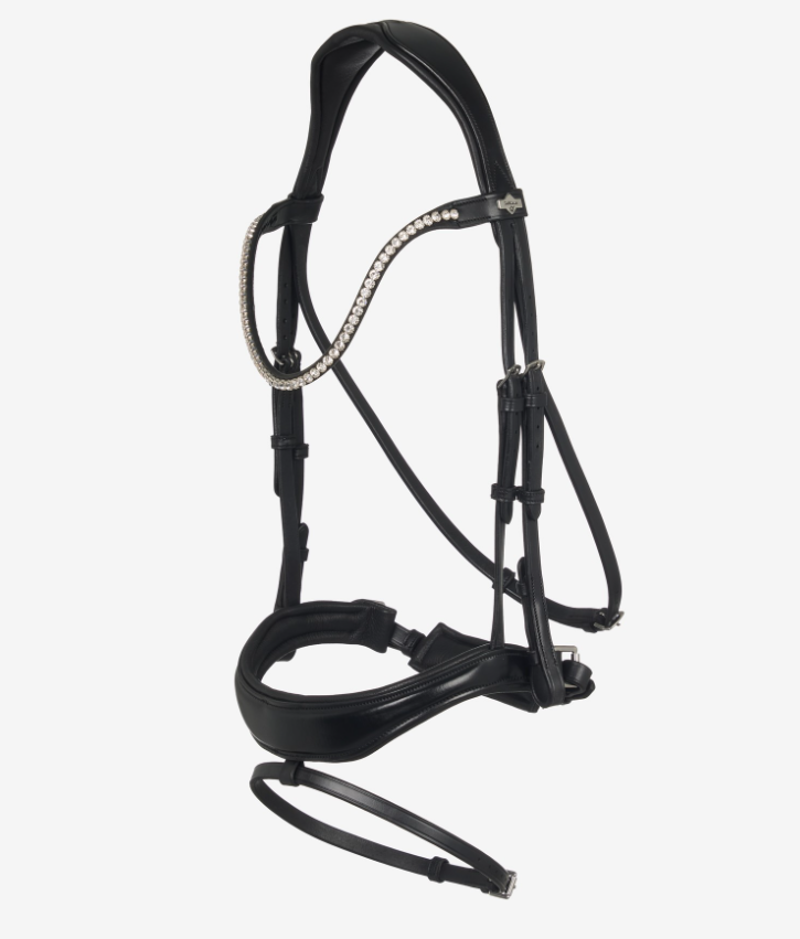 LeMieux Kudos Anatomic Dressage Bridle - Black