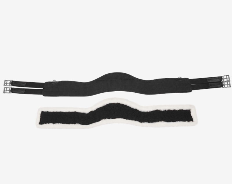 LeMieux Hunter Girth with Detachable Merino+ Liner - Black-1