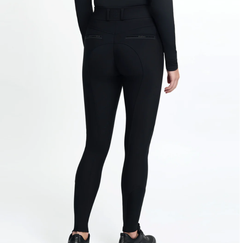 LeMieux Women's Brilliance Knee Grip Breeches - Black-3
