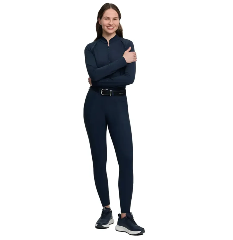 LeMieux Women's Brilliance Knee Grip Breeches - Navy-3