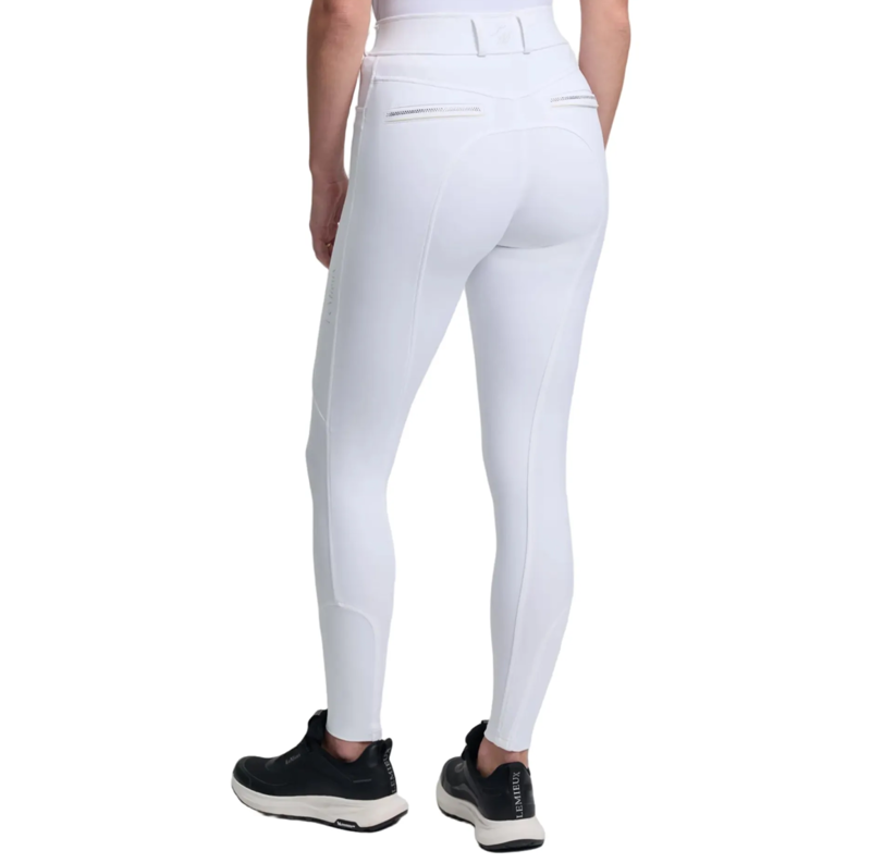 LeMieux Brilliance Knee Grip Breeches - White-1