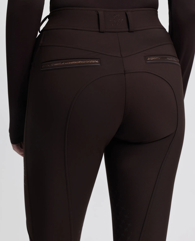 LeMieux Women's Brilliance Knee Grip Breeches - Espresso-1