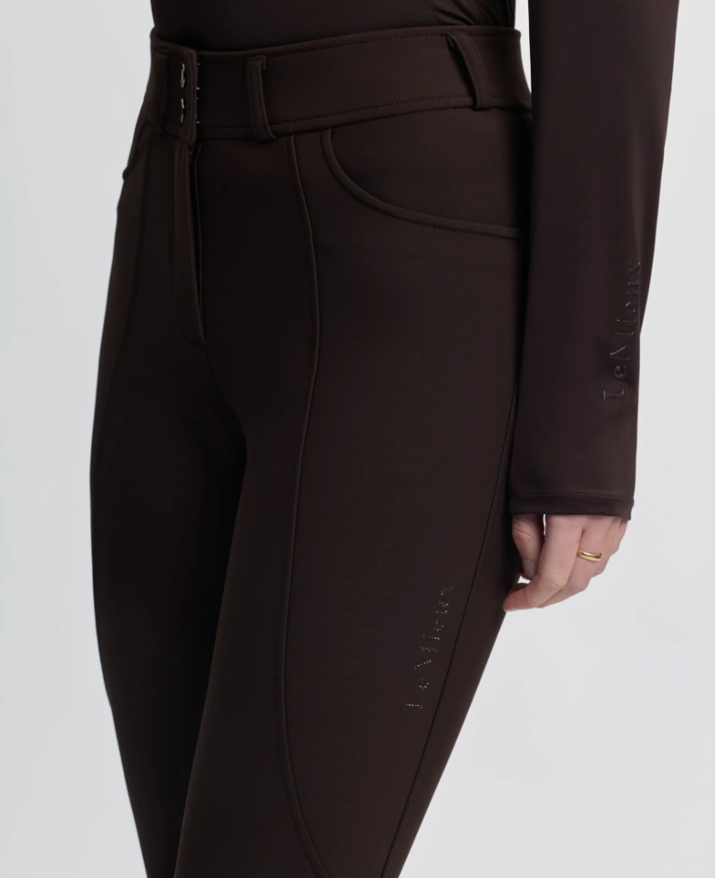 LeMieux Women's Brilliance Knee Grip Breeches - Espresso-2