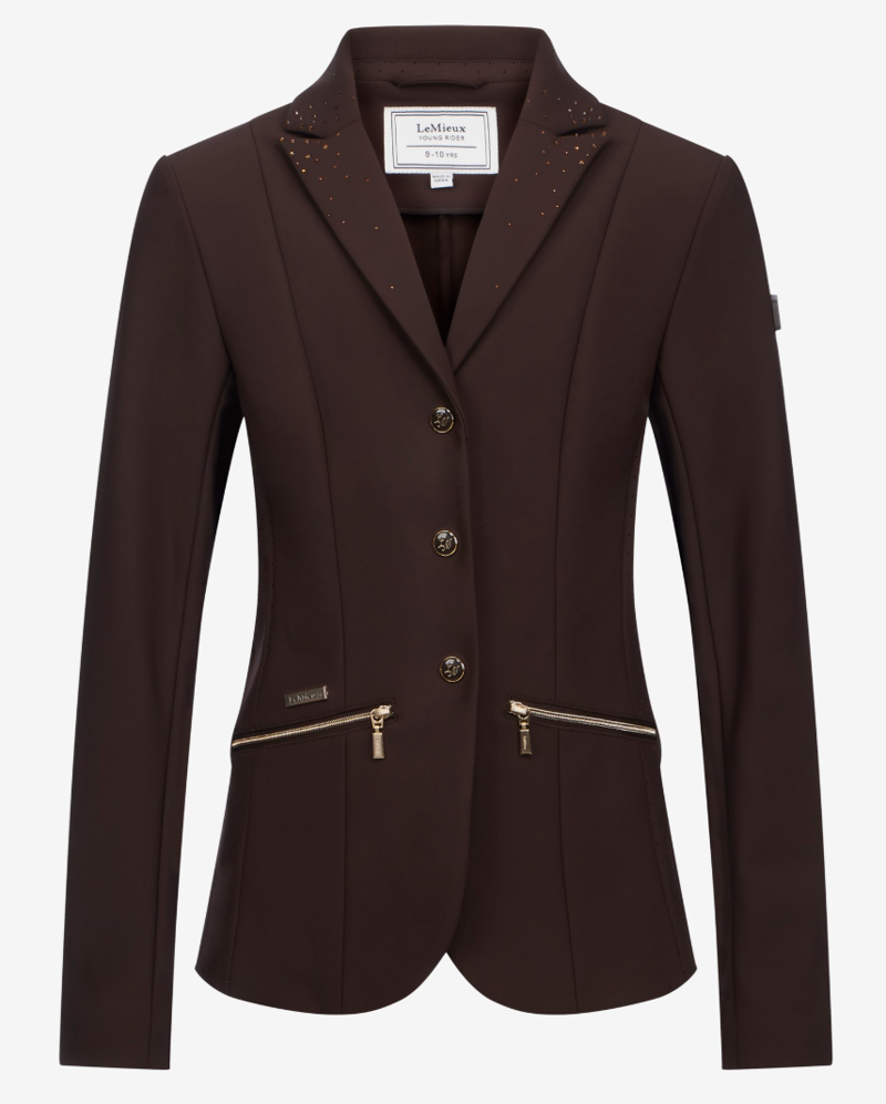 LeMieux Brilliance Junior Pro Show Jacket - Espresso